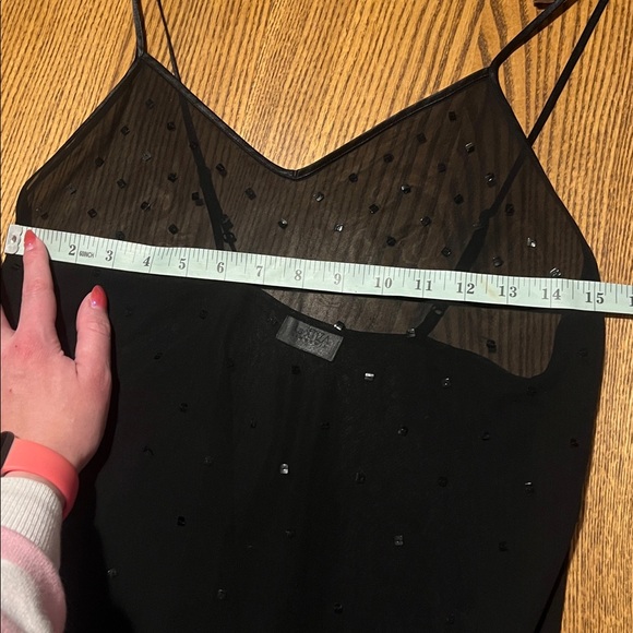 La SENZA Black Sequin Slip Fits M - Picture 6 of 7